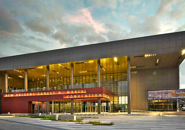 The Ernest N. Morial Convention Center in New Orleans, Louisiana.