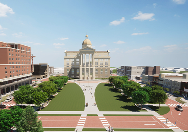 Smith County Courthouse in Tyler, Texas. 