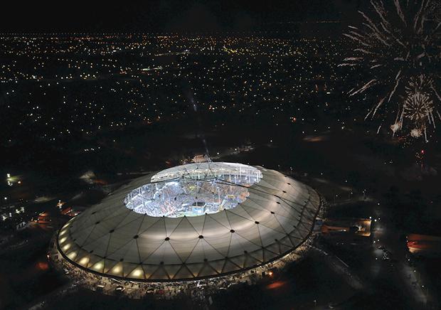 La Plata Stadium in La Plata, Buenos Aires, Argentina.