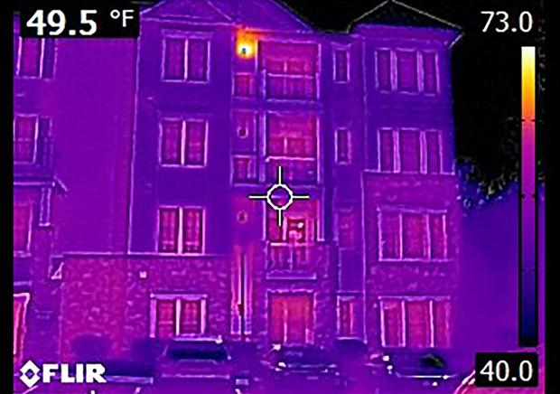 Infrared survey of the Reserve at Gwynedd in Upper Gwynedd, Pennsylvania.