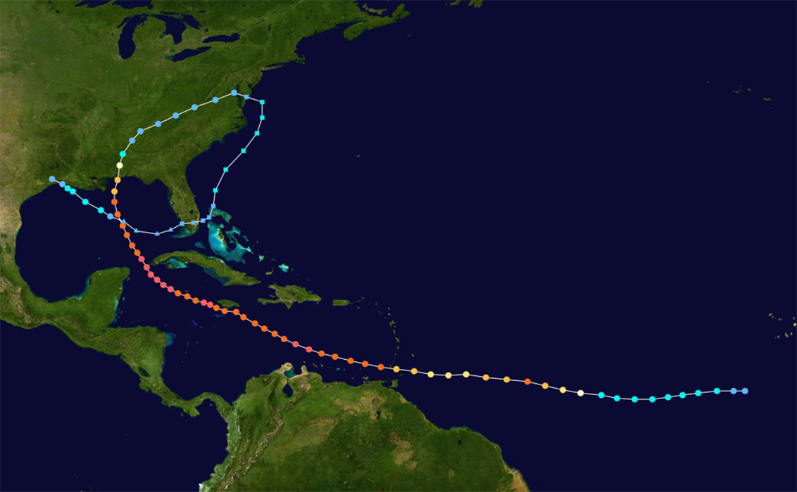 Hurricane Ivan, the OG "zombie storm," made landfall multiple times.