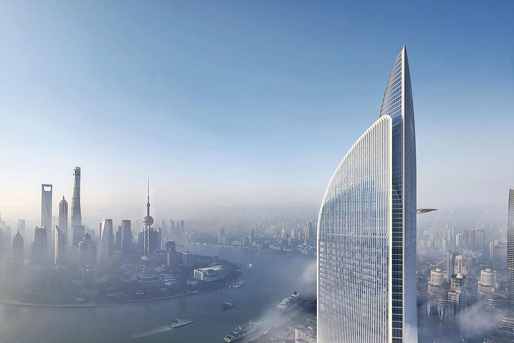 North Bund Tower in Shanghai.