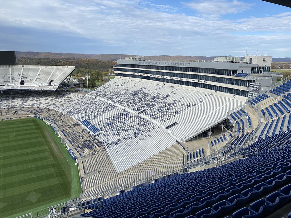 The Pennsylvania State University Beaver Stadium in University Park, Pennsylvania.