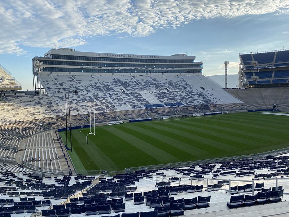 The Pennsylvania State University Beaver Stadium in University Park, Pennsylvania.