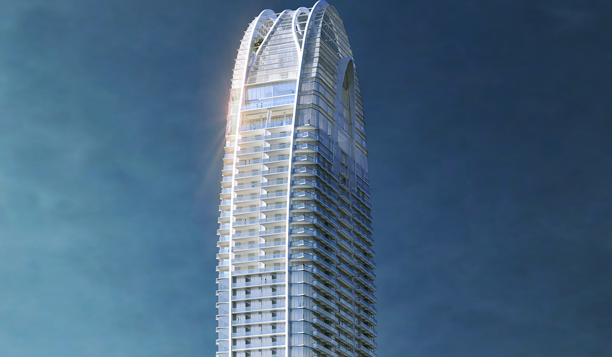 Okan Tower in Miami, Florida. 