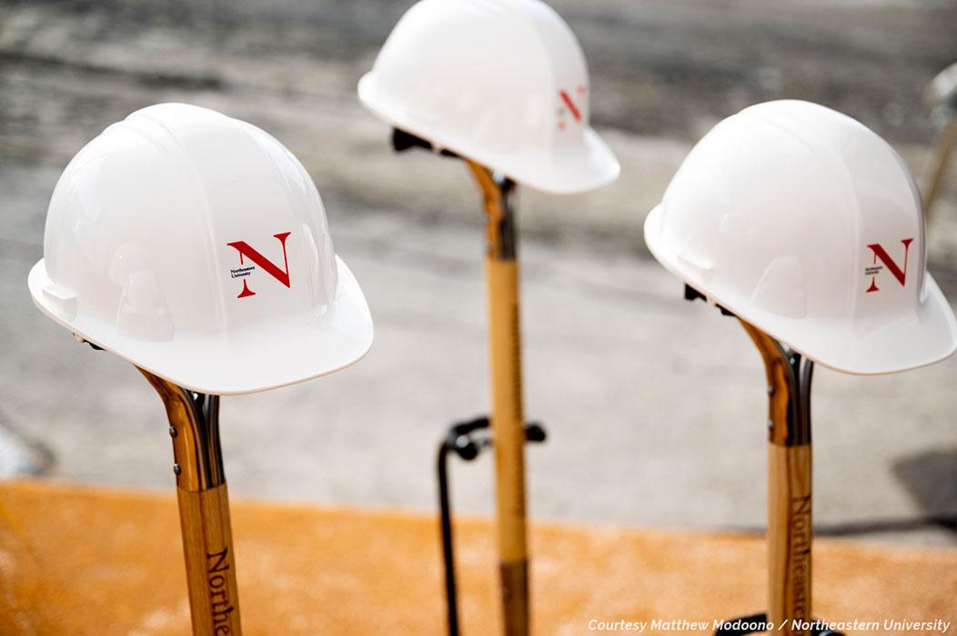 Groundbreaking ceremony for the The Roux Institute at Northeastern University.