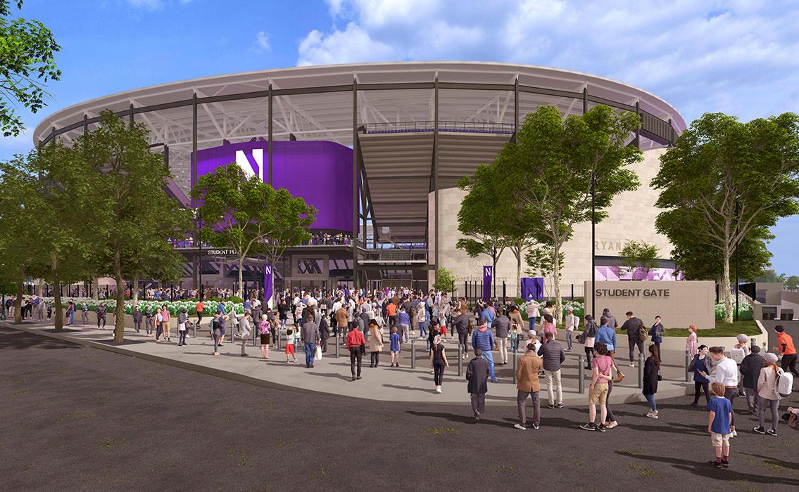 Ryan Field Redevelopment in Evanston, Illinois.