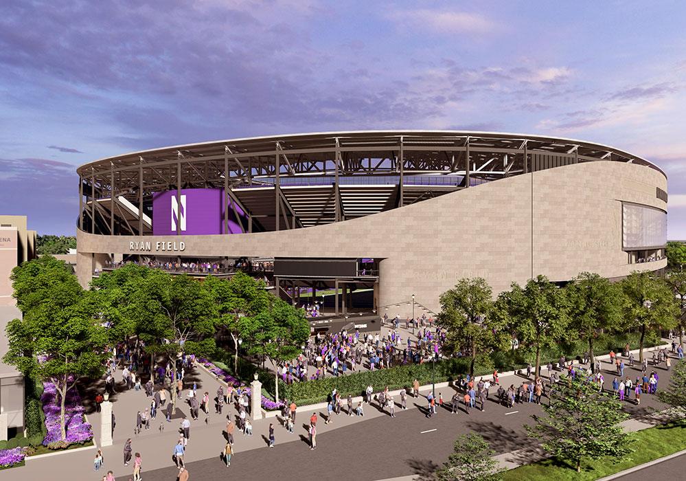 Ryan Field Redevelopment in Evanston, Illinois.